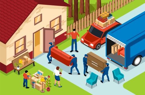 Professional movers ensuring smooth local home shifting service.